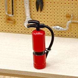 Dollhouse Miniature Red Fire Extinguisher