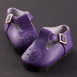 Monique Dark Purple Modern T-Strap Doll Shoes