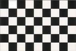Dollhouse Miniature Tile Floor in Black and White