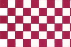 Dollhouse Miniature Floor Tile in Cardinal Red and White Check