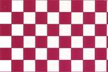 Dollhouse Miniature Floor Tile in Cardinal Red and White Check