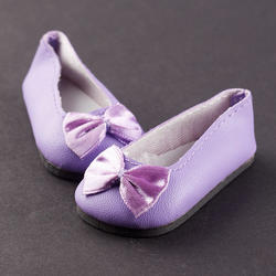 Monique Purple Fancy Slip-On Doll Shoes