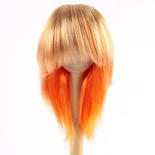 Monique Synthetic Mohair Golden Blonde and Orange JoJo Doll Wig