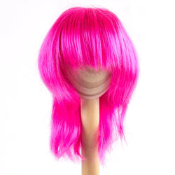 Monique Synthetic Mohair Hot Pink JoJo Doll Wig