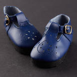 Monique Navy Blue Modern T-Strap Doll Shoes