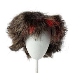Monique Synthetic Mohair Brown Black Red Frankie Doll Wig