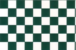 Dollhouse Miniature Loden Green and White Floor Tile