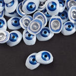 Flat Back Blue Acrylic Eyes