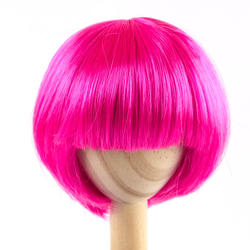 Monique Synthetic Mohair Hot Pink Bubbles Doll Wig