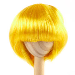 Monique Synthetic Mohair Yellow Bubbles Doll Wig