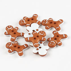 Iced Gingerbread Cookie Buttons