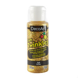 DecoArt Twinkles Gold Brush-On Glitter Paint