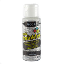 DecoArt Twinkles Silver Brush-On Glitter Paint