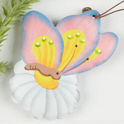 Rustic Tin 3D Butterfly Ornament