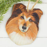 Shetland Sheepdog Metal Dog Ornament