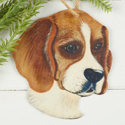 Beagle Metal Dog Ornament