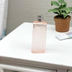 Dollhouse Miniature Pink Pump Soap or Shampoo Bottle