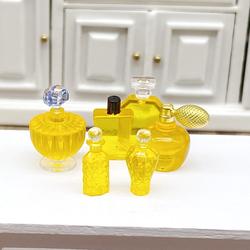 Dollhouse Miniature Yellow Perfume Set
