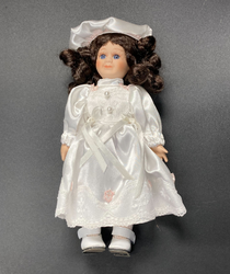 White Dress Porcelain Doll
