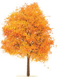 Faux Miniature Autumn Maple Tree