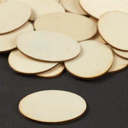 Unfinished Wood Oval Cutouts