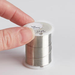 Bulk 12 Pack Silver Beading Wire