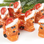Set of 6 Retro Reindeer Christmas Buckets