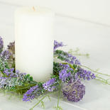 Artificial Lavender and Herb Candle Ring