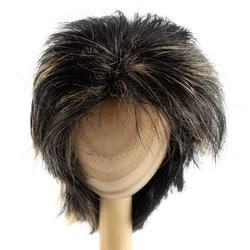 Monique Synthetic Mohair Black with Blonde Frankie Doll Wig