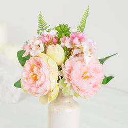 Pink Artificial Hydrangea and Peony Bundle