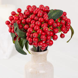Artificial Red Berry Bundle