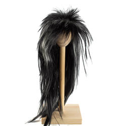 Monique Synthetic Mohair Off Black & White Blonde Starr Doll Wig