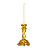 Dollhouse Miniature Candle Holder in Gold