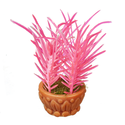 Dollhouse Miniature Fuchsia Plant In Pot