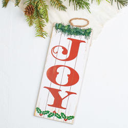 Rustic "Joy" Holiday Greeting Sign