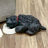 Dollhouse Miniature Black West Highland Terrier Dog