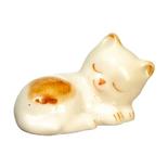 Miniature Ceramic Sleeping Cat