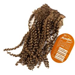Monique Synthetic Mohair Ginger Brown Curly Weft Doll Hair