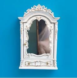 Miniature Hand Painted Baroque Style Bathroom Mirrors