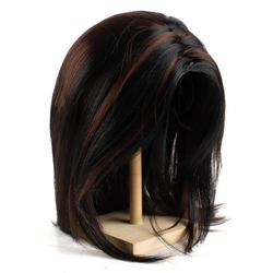 The Latisha Collection Synthetic Black and Auburn Lace-Front Wig