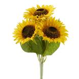 Bulk Case of 72 Realistic Artificial Sunflower Bushes
