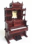 Dollhouse Miniature Mahogany Pump Organ