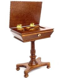 Miniature 18th Century Portable Tea Caddy Table