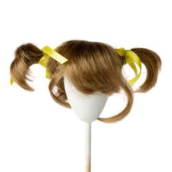 Monique Synthetic Mohair Ginger Brown Honor Doll Wig