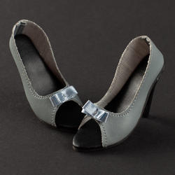 Monique Dark Grey Glamorous High Heel Doll Shoes