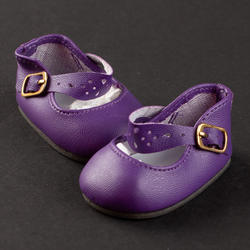 Monique Dark Purple Splendid Ankle Strap Doll Shoes