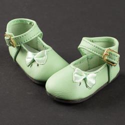 Monique Light Green Side Ribbon Mary Jane Doll Shoes