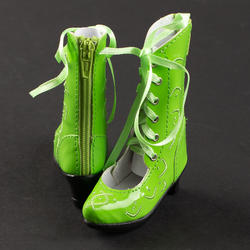 Monique Patent Lime Green Angelic Doll Boots