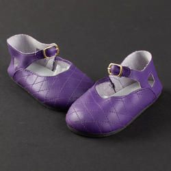 Monique Dark Purple Fancy Splendid Ankle Strap Doll Shoes