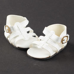 Monique New Strappy White Sandals Doll Shoes